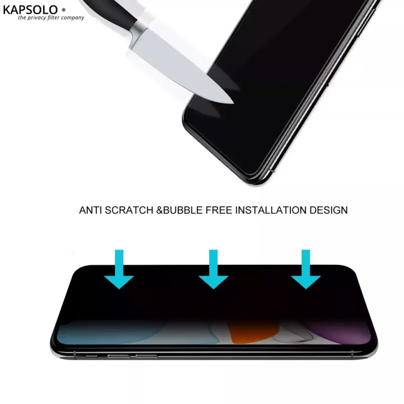 KAPSOLO privātuma rūdītais stikls Apple iPhone X