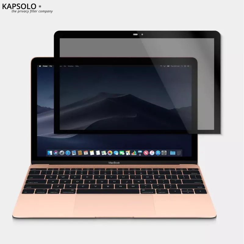 Magnētiskais aizsargstikls privātumam Kapsolo Apple MacBook Pro 16 collu Retina (2019) — 9H cietība, 50% gaismas caurlaidība, 30° privātuma leņķis, 40,6 cm