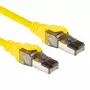 ACT dzeltens 5 metru SFTP CAT8 komutācijas kabelis ar aizsargātiem RJ45 savienotājiem