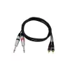 Audio kabelis Omnitronic 30225213 1,5 m 2x6,35 mm 2xRCA Melns