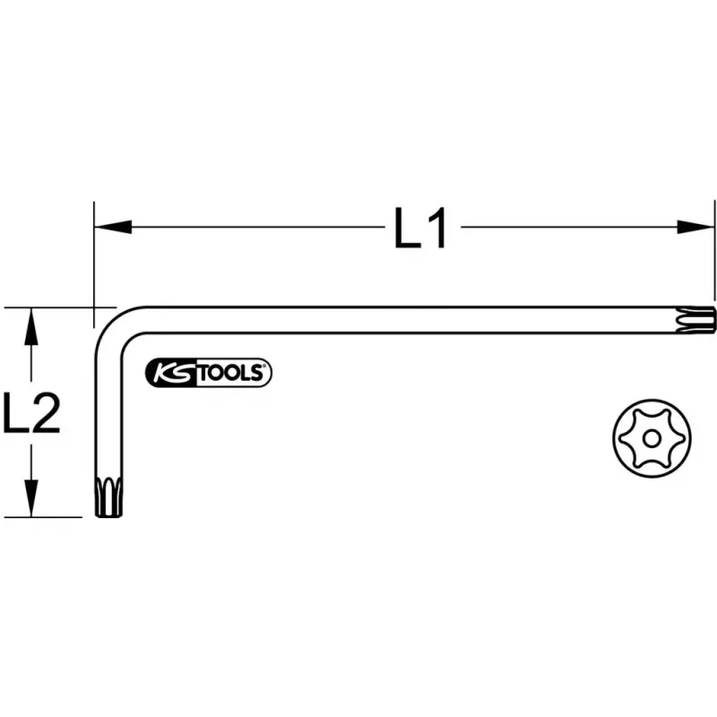 L-torx atslēga KS Tools 151.2251