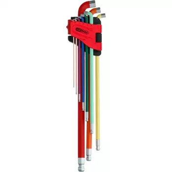 Sešstūra atslēgu komplekts KS Tools 151.4560 9 gab.