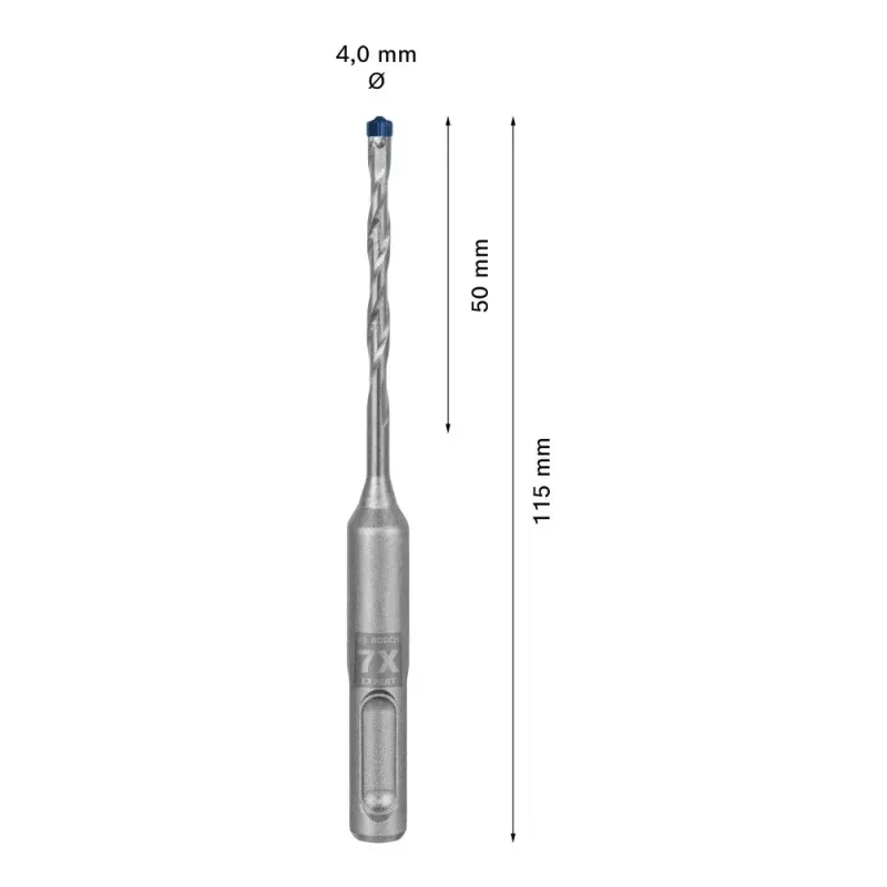 Urbja uzgalis Bosch SDS plus-7X 4 mm diametrs 115 mm garums