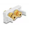 DeLOCK Easy 45 modulis 2 x pieslēguma spaile sarkans melns gredzens 22,5 x 45 mm