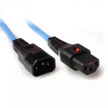 ACT Powercord C13 IEC Lock - C14 zils 3 m, PC963
