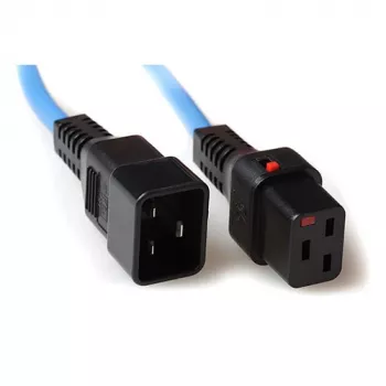 ACT Powercord C19 IEC Lock - C20 zils 2 m, PC1358