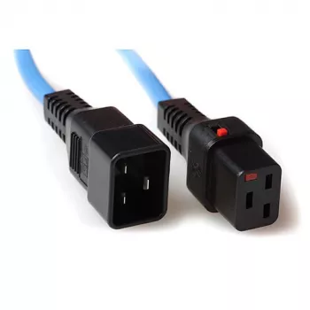 ACT Powercord C19 IEC Lock C20 zils 3 m 16 A 230 V