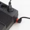 ACT Powercord C14 - C13 IEC Lock (pa kreisi leņķisks) melns 2 m, PC2046