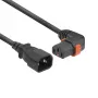 ACT strāvas vads C14 - C13 IEC Lock (leņķveida) melns 2 m, PC2045