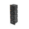 ACT C13 IEC Lock Net Entree (4 izejas) - melna, PA135015BK4