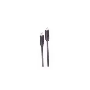 USB kabelis ShiverPeaks BS13-63005 USB4 Gen 3x2 0.25 m USB C Melns