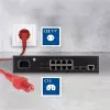 ACT Powercord tīkla savienotājs CEE 7/7 vīrišķais leņķveida C15 sarkans 1 m 250 V 10 A