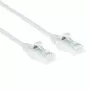 ACT balts 0,5 m LSZH U/UTP CAT6 datu centra plānais ielāpu vads bez aizķeršanās ar RJ45 savienotājiem