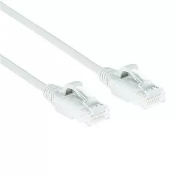 ACT balts 1 metrs LSZH U/UTP CAT6 datacentra plānais komutācijas vads ar noķeršanās novēršanas RJ45 savienotājiem