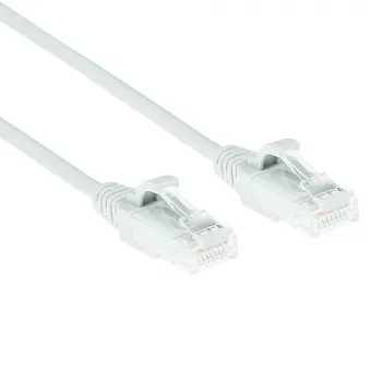 ACT balts 7 metru LSZH U/UTP CAT6 datu centra plānā pārlādes kabelis ar aizķeršanās novēršanas RJ45 savienotājiem