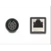 DeLOCK M12 adaptera kabelis A-kodēts 8 kontaktu sieviešu uz RJ45 sieviešu 50 cm
