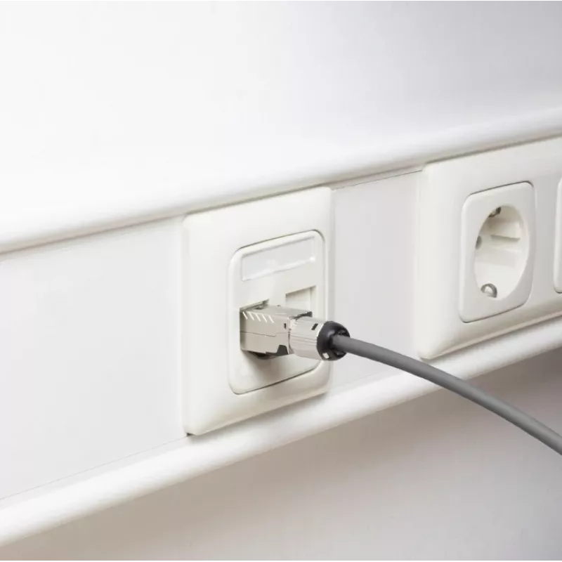 ACT uzstādāmais RJ45 CAT6A ekranēts spraudnis, bezinstrumentu montāža, 4PPoE 100W