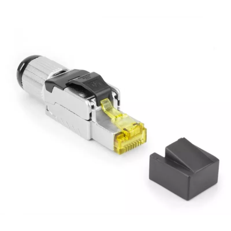 ACT uzstādāmais RJ45 CAT6A ekranēts spraudnis, bezinstrumentu montāža, 4PPoE 100W