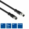 ACT Industrial 5,00 metru sensoru kabelis M8A 3-pin vīrišķais uz M8A 3-pin sievišķo, Ultraflex Xtreme TPE kabelis, ekranēts