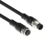 ACT Industrial 5.00 metru sensoru kabelis M12A 5 kontaktu tēviņš uz M12A 5 kontaktu mātīte, Superflex Xtreme TPE kabelis, ekranēts