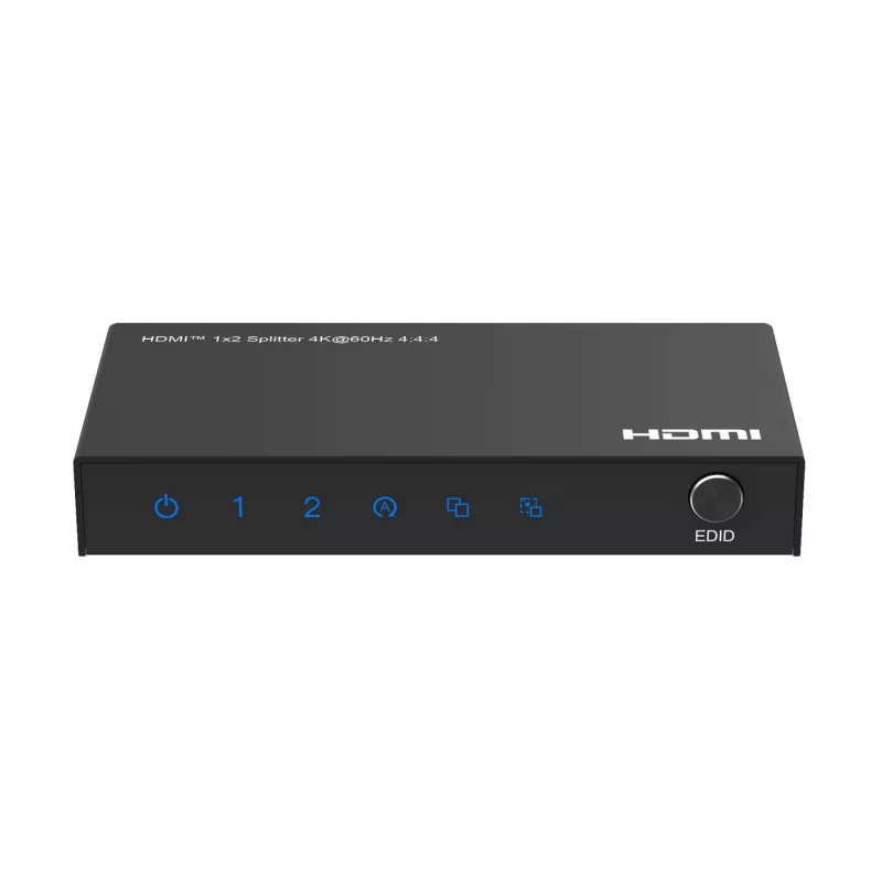 HDMI sadalītājs Microconnect MC-HDMISPLITTER0102-4K 4K izšķirtspēja melns