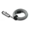 Hama USB kabeļa bloķētājs Sudraba, Caurspīdīgs 1.8 m