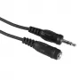 Audio kabelis Hama 00205105 5 m 3,5 mm vīrišķais/ sievišķais melns