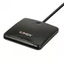 Lindy USB 2.0 viedkaršu lasītājs, USB, melns, 1,2 m, 480 MB/s, 2 gadi, CE, Federālā Sakaru komisija (FCC), REACH, RoHS