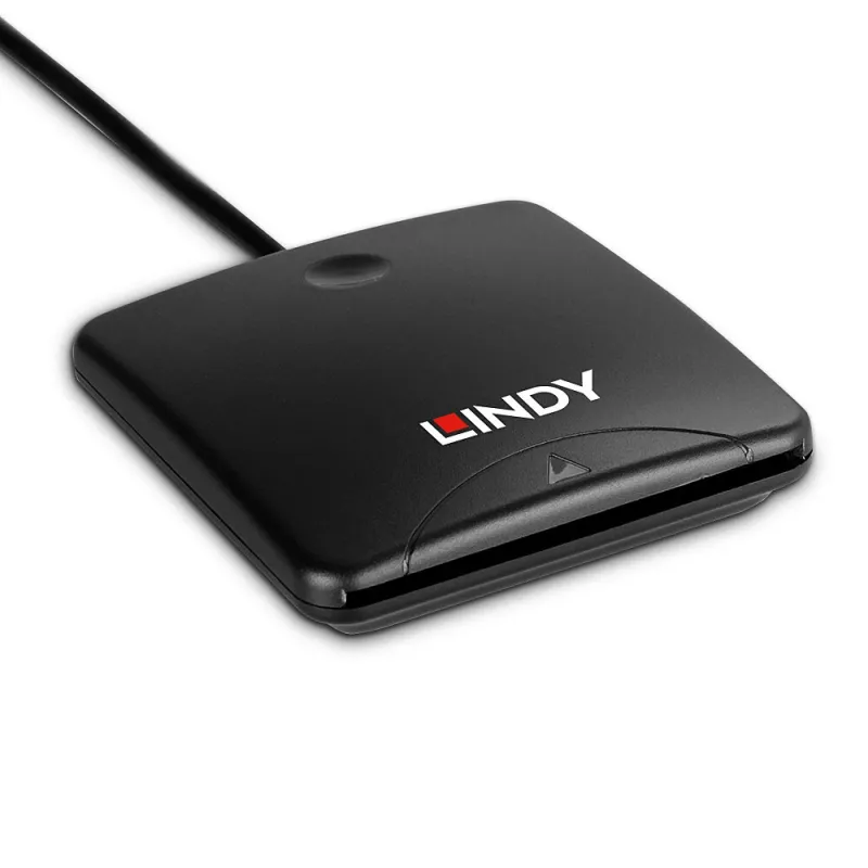 Lindy USB 2.0 viedkaršu lasītājs, USB, melns, 1,2 m, 480 MB/s, 2 gadi, CE, Federālā Sakaru komisija (FCC), REACH, RoHS