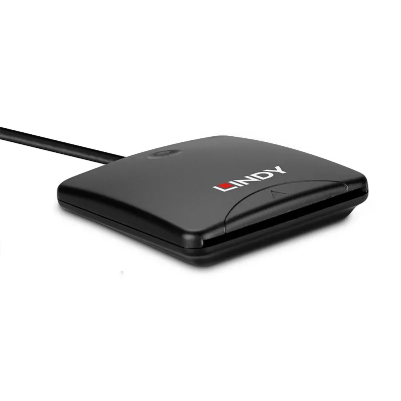 Lindy USB 2.0 viedkaršu lasītājs, USB, melns, 1,2 m, 480 MB/s, 2 gadi, CE, Federālā Sakaru komisija (FCC), REACH, RoHS