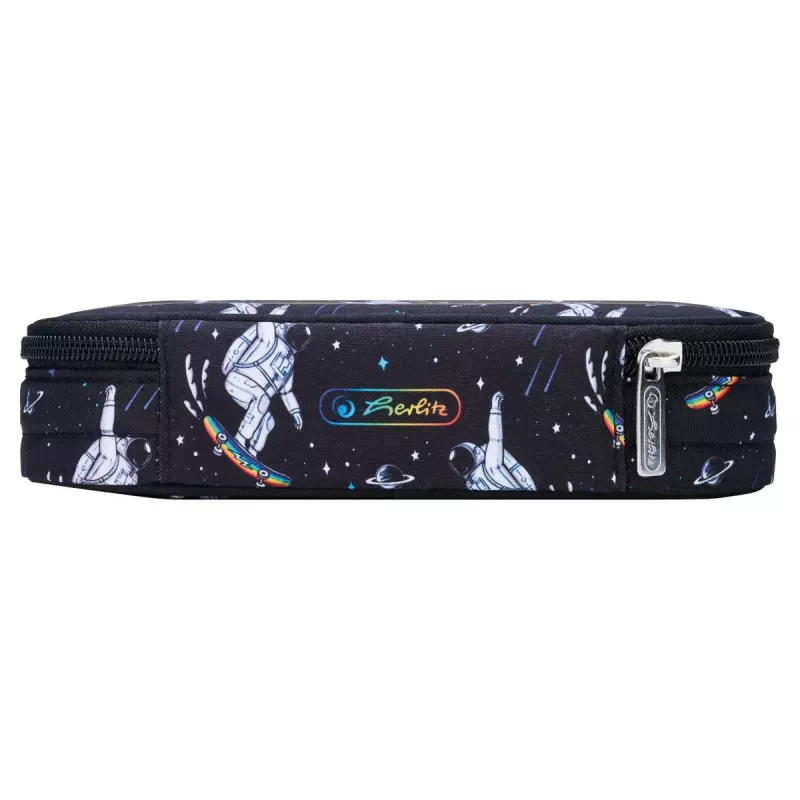 Herlitz Space Skater Soft Penālis Poliestera Tumši Zils Balts