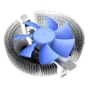 Dzesēšanas komplekts PCCOOLER E90 Top-Blow CPU Cooler 8 cm 1000-2000 RPM hidrauliskais gultnis zils