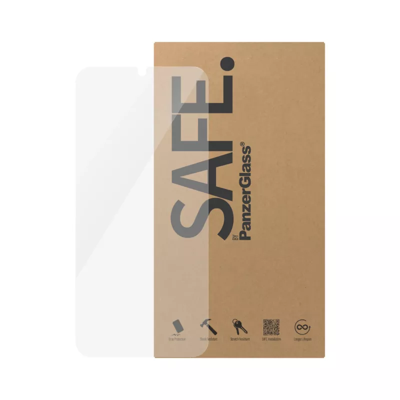 PanzerGlass SAFE. by ® ekrāna aizsargs Samsung Galaxy A25 5G | Ultra-Wide Fit | BULK. Zīmola saderība: Samsung, Savietojamība: Samsung - Galaxy new A24 5G. Sausā uzklāšana. Aizsardzības īpašības: Izturīgs pret skrāpējumiem, Triecienizturīgs. Materiāls: Rūdītais stikls, Polietilēntereftalāts (PET), Silikons, Produkta krāsa: Caurspīdīgs. Daudzums iepakojumā: 50 gab.