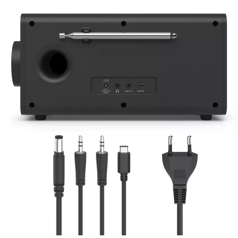 Personālais radio Hama DR1001 digitālais DAB DAB+ FM 5 W TFT displejs