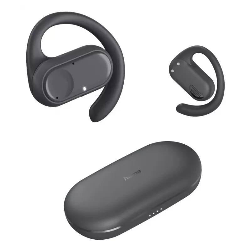 Hama Spirit Open austiņas True Wireless Stereo (TWS) ievietojamās zvaniem/mūzikai Bluetooth melns