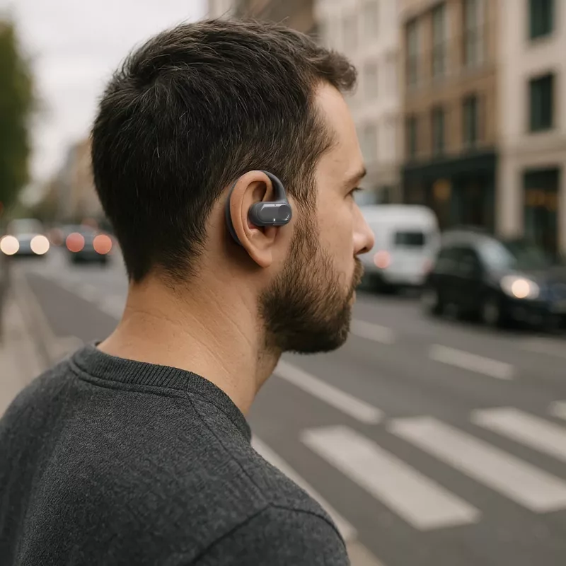 Hama Spirit Open austiņas True Wireless Stereo (TWS) ievietojamās zvaniem/mūzikai Bluetooth melns