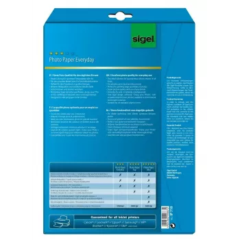 Drukāšanas papīrs A4 Sigel IP710 Glancēts 20 lapas Balts