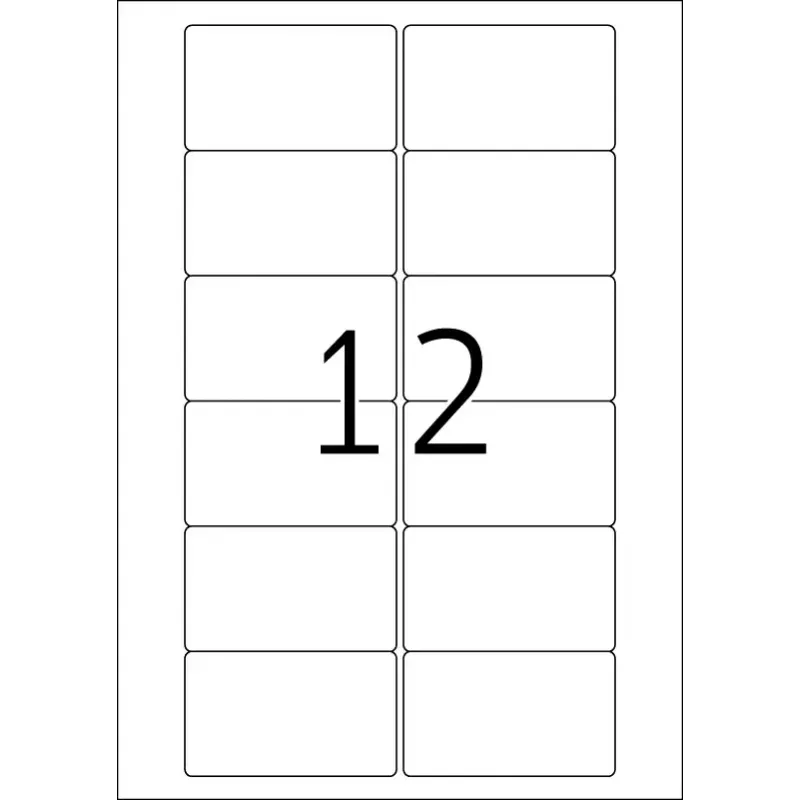 Pašlīmējošās printera uzlīmes HERMA Video uzlīmes A4 78.7x46.6 mm