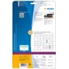 Pašlīmējošās printera uzlīmes HERMA Video uzlīmes A4 78.7x46.6 mm
