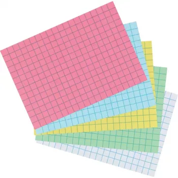 Indeksa kartīte Herlitz 10901452 zaļa 100 gab. rūtains papīrs 170 g/m²