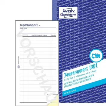 Grāmatvedības veidlapa/bloks AVERY 1301 50 lappuses