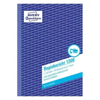 Grāmatvedības veidlapa/grāmata A5 Avery 1306