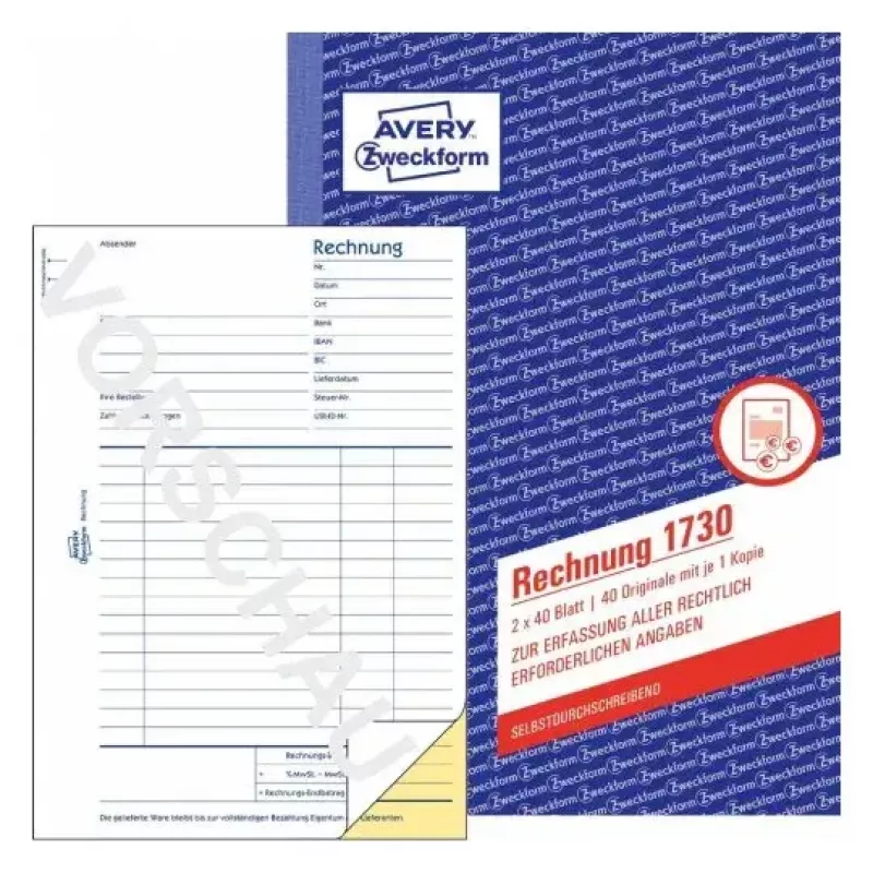 Business Form Avery 1730