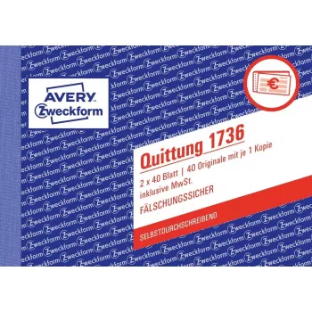 Grāmatvedības veidlapa/grāmatiņa A6 Avery 1736