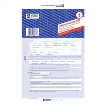 Reģistrācijas papīrs Avery 2873