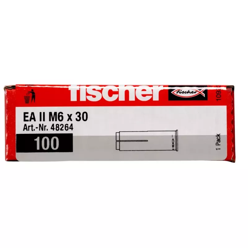 Fischer EA II M6 enkurs 100 gab. 30 mm