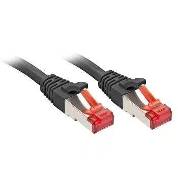 Lindy Kabel / Adapter tīkla kabelis melns 1 m Cat6 S/FTP (S-STP)