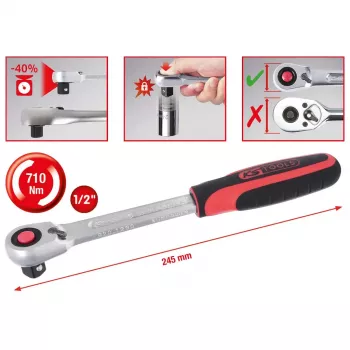 Sprūdrata uzgriežņatslēga KS Tools 920.1290
