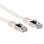 ACT Ivory 2 meter LSZH SFTP CAT6A komutācijas kabelis ar RJ45 savienotājiem
