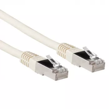 ACT krēmkrāsas 25 m LSZH SFTP CAT6A komutācijas vads ar RJ45 savienotājiem
